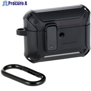 ELECOM AirPods Pro 3�Ή�ZEROSHOCK Lock�P�[�X �J���r�i�t �}�b�g�u���b�N AVA-AP07ZEROLB2 1�� ����715-9763