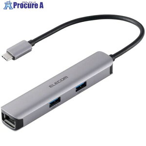 ELECOM Type-C�h�b�L���O�X�e�[�V���� USB-A×3 HDMI(4K60Hz)×1 LAN �V���o�[ DST-052BPSV 1�� ����713-6304