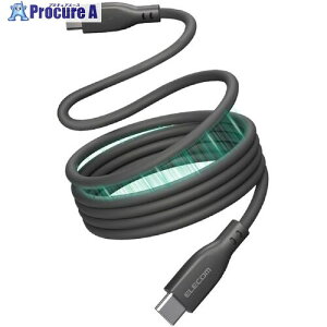 ELECOM USB Type-C�P�[�u�� �܂Ƃ܂�}�O�l�b�g �V���R�� �ő�60W 1.0m �u���b�N MPA-CCTMGS10BK 1�{ ����713-6324