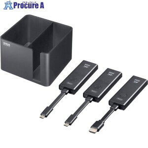 SANWA 4K�Ή����C�����XHDMI�G�N�X�e���_�[ Type-C���M�@2�� ���[BOX�Z�b�g VGA-EXWHD12CSET 1�� ����715-5377 ���l��l����s��