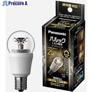 Panasonic LED�d�� E17 �N���A �d������ LDA4LE17DC2 1�� ����724-4514 �y�����s�x���ρz