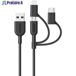 Anker PowerLine II 3-in-1 �P�[�u�� 0.9m A8436012 1�{ ��635-3216