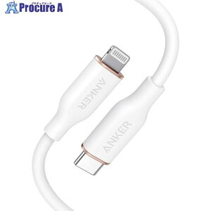Anker PowerLine III Flow USB-C �� ���C�g�j���O �P�[�u�� 0.9m �N���E�h�z���C�g A8662N21 1�{ ��635-6511