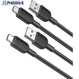 Anker 310 ���ϋv�i�C���� USB-C �� USB-A �P�[�u�� 0.9m 2�{�Z�b�g B81G5011 1�{ ��635-6561