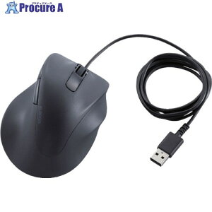 ELECOM �}�E�X EX-G �E���p L�T�C�Y �L�� 5�{�^�� �R�� �É��݌v �u���b�N M-XGL30UBSKBK 1�� ��582-7840