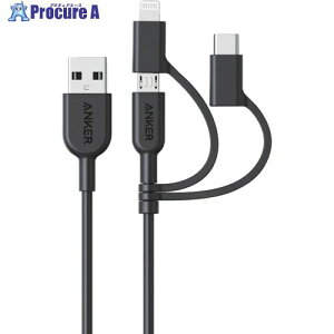 Anker PowerLine II 3-in-1 �P�[�u�� 0.9m A8436012 1�{ ��635-3216