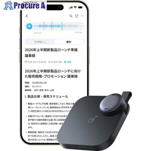 Soundcore AI�{�C�X���R�[�_�[ Soundcore Work (8GB) �u���b�N D3200N11 1�� ��729-6228