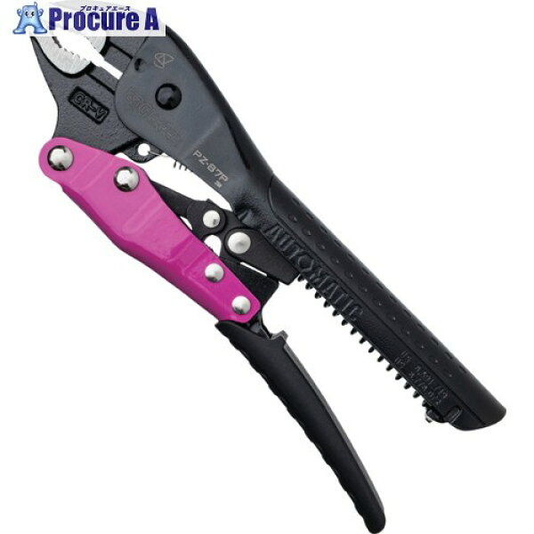 ENGINEER バイスプライヤー ネジザウルスVP-7 PINK＆BLACK  PZ-87P 1丁   ▼716-1736    