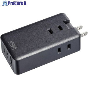 SANWA �d���^�b�v ���o�C���^�b�v AC×3�� Type-C×2 A×1 USB PD33W �u���b�N TAP-MC2A1AC3BK 1�{ ����735-1060 ���l��l����s��