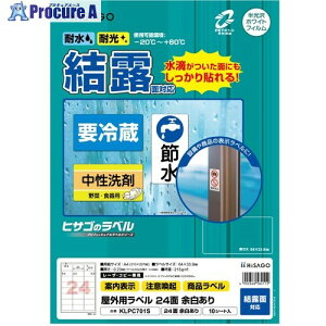 HISAGO ���O�p���x�� ���I�ʑΉ� A4 24�� �]������ KLPC701S 1�p�b�N ��214-7447