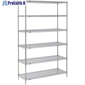 ERECTA �X�[�p�[�V���[�Y�E�X�e�����X���C���[�V�F���t �Ԍ�758mm×���s307mm×����2197mm(P) DB�� 6�i SSS760P2200N6 1�� ����347-8801 �y�����s�x���ρz