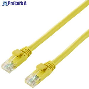 ELECOM LAN�P�[�u�� CAT6A���� �X�^���_�[�h 5m �C�G���[ LD-GPA/YL5 1�{ ����730-7935