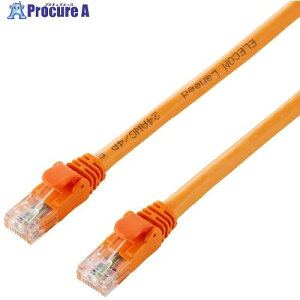 ELECOM LAN�P�[�u�� CAT6A���� �X�^���_�[�h 3m �I�����W LD-GPA/DR3 1�{ ����730-9527
