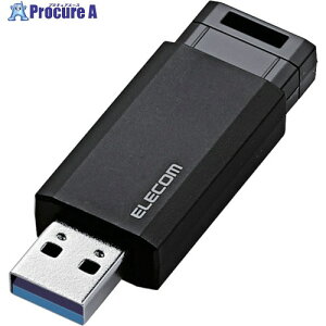 ELECOM USB3.1(Gen1)�Ή� �m�b�N��USB������ 64GB �u���b�N MF-PKU3064GBK 1�� ��123-6367