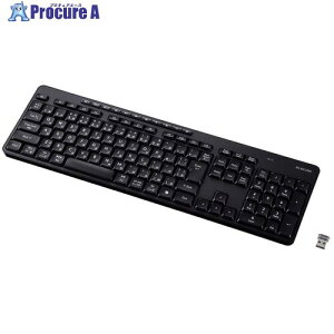 ELECOM �L�[�{�[�h ����2.4GHz Bluetooth �É� �t���T�C�Y �����u������ �u���b�N TK-QT11FMMBK 1�� ����739-8487