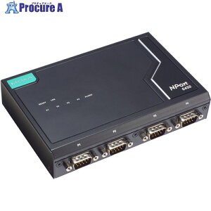 MOXA ��2���� 4�|�[�g RS-232/422/485 �Z�L���A�^�[�~�i���T�[�o�[ 10/100M RJ45×1 ���C�h���x���f�� NPORT 6450-G2-T 1�� ����735-4243 �y�����s�x���ρz