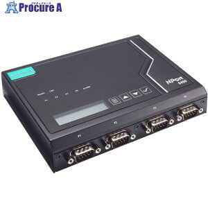 MOXA ��2���� 4�|�[�g RS-232/422/485 �Z�L���A�^�[�~�i���T�[�o�[ 10/100M RJ45×1 �d���A�_�v�^�[�t�� NPORT 6450-G2 1�� ����735-4244 �y�����s�x���ρz