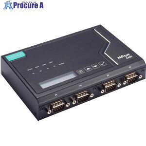 MOXA ��2���� 4�|�[�g RS-232/422/485 �Z�L���A�^�[�~�i���T�[�o�[ 10/100M RJ45×3 �d���A�_�v�^�[�t�� NPORT 6450-2TX-G2 1�� ����735-4247 �y�����s�x���ρz