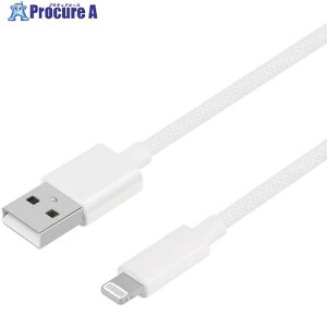 Owltech �ϋ���1���� �}���[�d2.4A�[�d/�f�[�^�]���Ή�USB Type-A to Lightning �u���C�f�b�h�P�[�u�� 2.0m �z���C�g OWL-CBN1AL20-WH 1�� ����733-8717 �y�����s�x���ρz