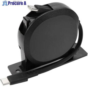 Owltech �Ј��������P�[�u�� Type-C to C 1.2m �Œ�X�^���h�Z�b�g �u���b�N OEC-CBKRDCC12-BK 1�� ����733-8723 �y�����s�x���ρz