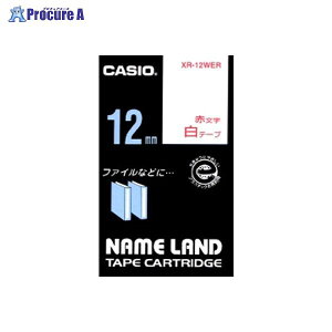 CASIO �l�[�������h�e�[�v12mm ���^�ԕ��� XR-12WER ��12835 �J�V�I�v�Z�@(��)��a559