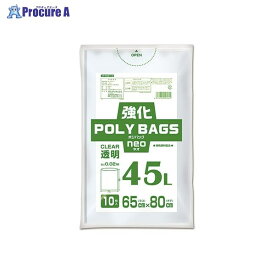 ORDIY 強化ポリバッグネオ 45L透明10P KP-N45-10 ▼54418 オルディ(株)●a559