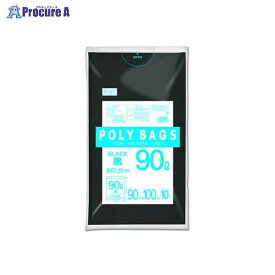 ORDIY ポリバッグビジネス90L黒 10P P-97 ▼54487 オルディ(株)●a559