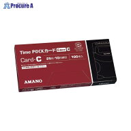 AMANO タイムパック用TimeカードC 6欄 赤 TIME P@CKカードC(6) ▼69475 アマノ株式会社●a559
