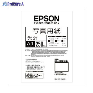 EPSON 写真用紙（光沢）A4 KA4250PSKR ▼72972 セイコーエプソン(株)●a559