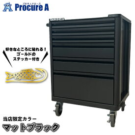 【オリジナルネームプレート付】当店限定色 マットブラック キャビネット バーコ BAHCOツールストレージエントリー 6段 1472K6シリーズ 工具箱 ツールボックス 黒