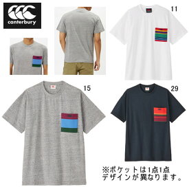 カンタベリー ビッグ 大きいサイズ 半袖 Tシャツ メンズ canterbury ストライプ ポケット ラガーティ 男性用 ラグビー スポーツ カジュアル ウェア RA34146B セール