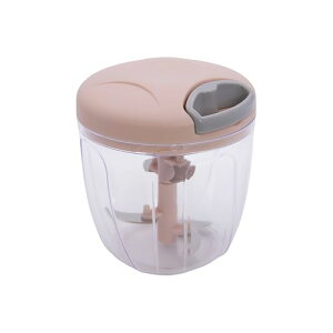 にんにくチョッパー 手動フードプロセッサー 420ステンレス5枚刃 食品級PP ABS ベビー離乳食対応 引っ張り式 滑り止め設計 にんにくみじん切り ひき肉 野菜ペースト