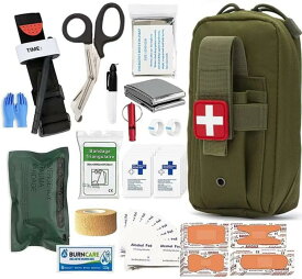 医療キット 外傷用 止血帯付き 緊急サバイバル 応急処置 ミリタリー キャンプ ハイキング ミニ