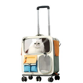 ペットキャリー リュック ペットキャリー キャスター付き 猫 猫用 キャリー カート 3 WAY 犬 小型犬 ペットキャリーケース 折り畳み 取