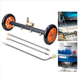 車 下回り 洗浄 デュアル機能の高圧洗浄機用アタッチメントで 水掃除機（ノズルを下向き）と車両下部洗浄（ノズルを上向き）の両機能を兼ね備えています 接続が便利で 角度が調整可能で 車 下回り 洗浄 多種類のワンドを含み 寸法も多様です