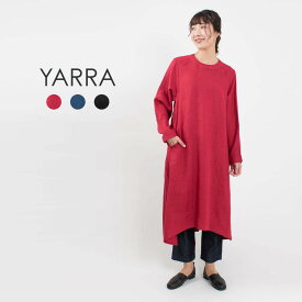 【SALE 20％OFF】 YARRA ヤラ リトアニアリネン前後差ワンピース 14743304 春 秋 冬 ナチュラル ファッション コーデ 服 30代 40代 50代 大人 かわいい おしゃれ カジュアル シンプル ベーシック