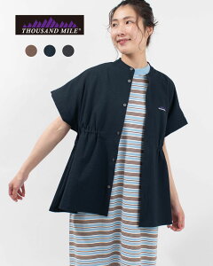 �y�ő�10��OFF�N�[�|���zTHOUSAND MILE �T�E�U���h�}�C�� WAIST DRAWCODE SHIRT SEERSUCKER TM261SS00262 ���f�B�[�X �V���c �V�A�T�b�J�[ �h���[�R�[�h 4WAY�X�g���b�` �z������ UV�J�b�g �H�D��