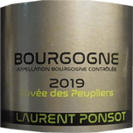 [2019] Bourgogne Rouge Cuvee des Peupliersブルゴーニュ　ルージュ　　キュヴェ　デ　ププリエール【 ローラン・ポンソ】