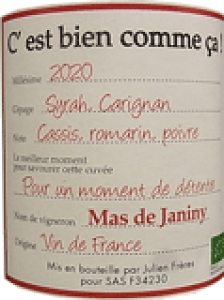 [2024] Mas de Janiny C'est Bien Comme Ca Rouge�}�X�E�h�E�W���j�[�j �Z �r�A�� �R�� �T ���[�W��