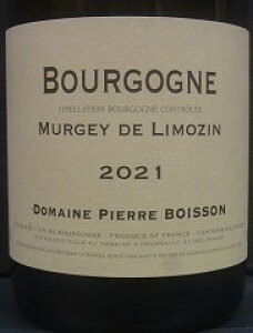 [2021] Bourgogne Blanc Murgey de Limozin�u���S�[�j�� �u���� �~�����W�F�[�E�h�E�����U���yPierre Boisson �s�G�[���E�{���b�\���z