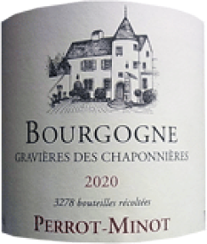 [2020] Bourgogne Rouge Gravieres des Chaponnieresブルゴーニュ　ルージュ　グラヴィエール　デ　シャポニエール【DOMAINE PERROT-MINOT ドメーヌ ペロ ミノ】