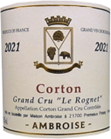 [2021] Corton Le Rognet Grand Cruコルトン レ・ロニエ グラン・クリュ【 Bertrand AMBROISE ベルトラン・アンブロワーズ 】