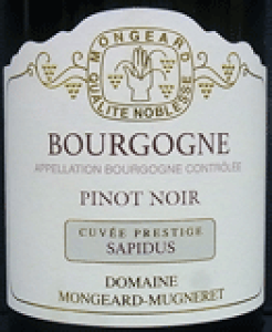 [2021] Bourgogne Pinot Noir Cuvee Prestige Sapidus�u���S�[�j�� �s�m �m���[�� �L�����F �v���X�e�B�[�W�� �T�s�h���X�yMONGEARD-MUGNERET ����