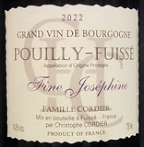 [2022] Pouilly Fuisse Fine JosephinevCBEtCbZ@tB[kEW[tB[kyDomaine Cordier Pere et Fils h[k@R