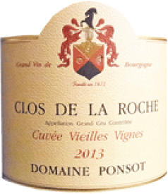 [2013] Clos de la Roche Grand Cru Cuvee Vieilles Vignes - Ponsotクロ・ド・ラ・ロッシュ キュヴェ・ヴィエイユ・ヴィーニュ - ポンソ