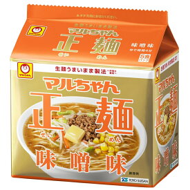 マルちゃん正麺 味噌味 5食パック 東洋水産