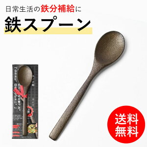 鉄分補給 鉄 スプーン 焼き色 鉄子のさじ 鉄吸収 鉄ヘラ 鉄スプーン 鉄玉子代替え 日本製 鉄分吸収 貧血対策 かわいい インテリア 雑貨 鉄たまご代替品 高岡鉄器 鉄玉 無地 シンプル 鉄分吸