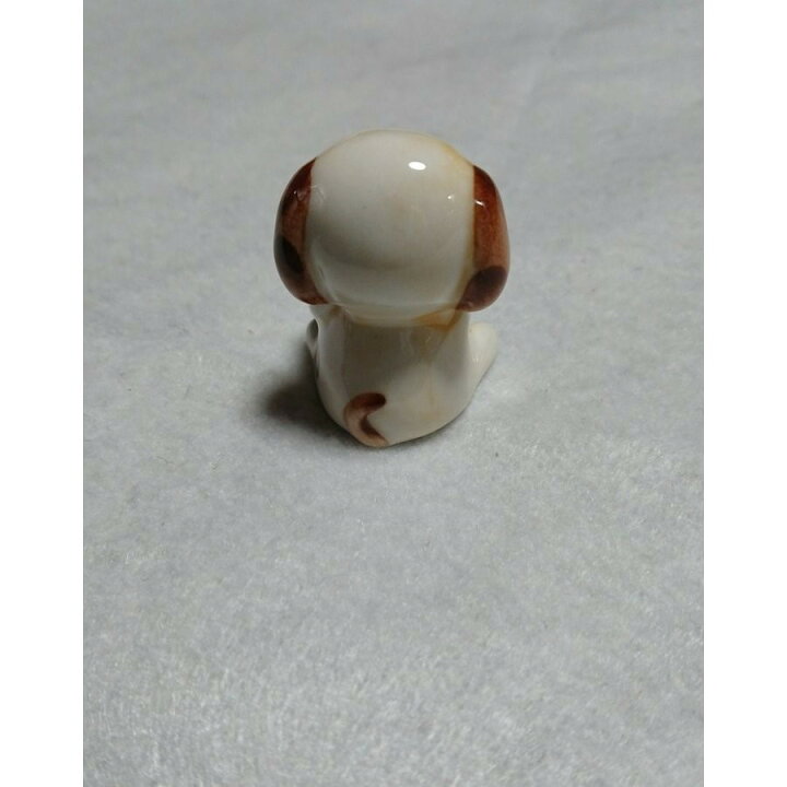 昭和 レトロ ボーンチャイナ 置物 陶器 ミニチュア イヌ 犬 レア 