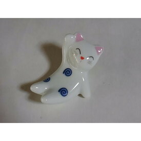 かわいい 猫 箸置き うずまき 陶器製 ネコ ねこ はしおき はし置き 飾り にゃんにゃん かわいい 小さい ねこちゃん 雑貨 ポイント消化