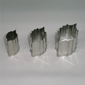 ステンレス抜型　ヒイラギ（柊）中 抜き型 クッキー型